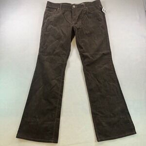 Old Navy Womens Brown Corduroy Stretch Pants Size 12 Regular Bootcut  36x32 NWT